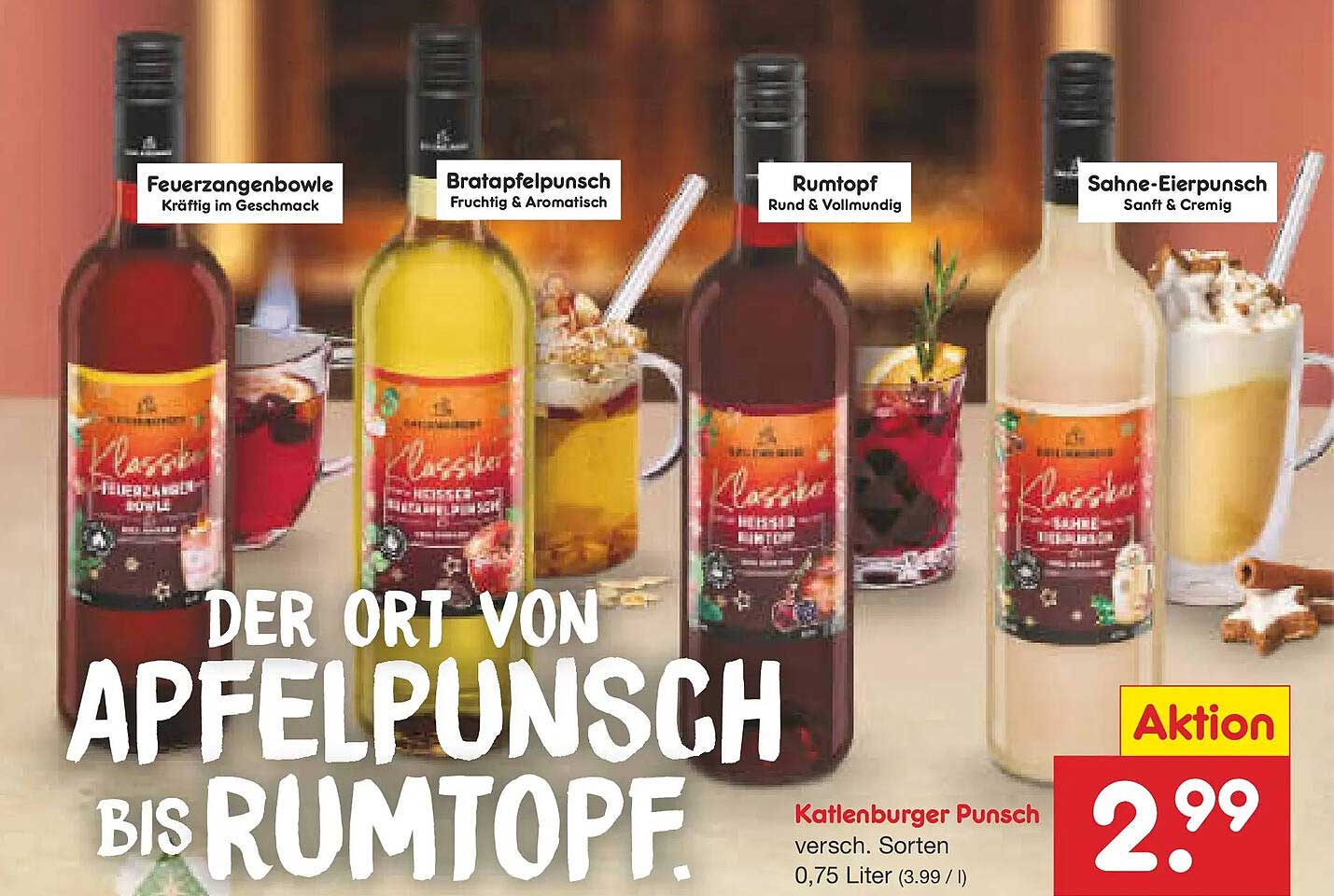 Katlenburger Punsch – Verschiedene Sorten 0,75 Liter für nur 2,99 €