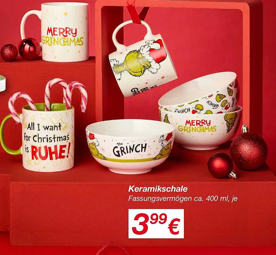 Keramikschale "The Grinch" - 400 ml