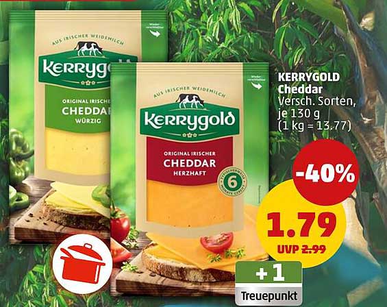 KERRYGOLD Cheddar - Verschiedene Sorten, je 130 g