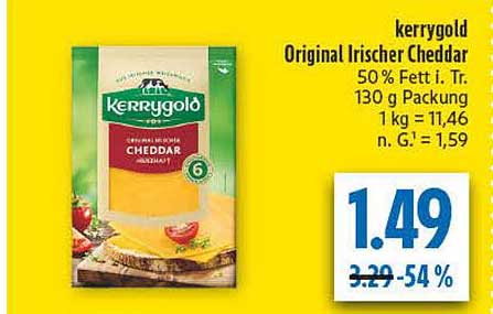kerrygold Original Irischer Cheddar 130 g