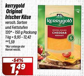 Kerrygold Original Irischer Käse - Cheddar Herzhaft