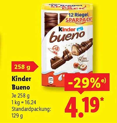 Kinder Bueno 12 Riegel Sparpack