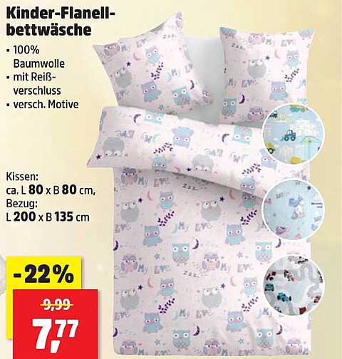 Kinder-Flanellbettwäsche