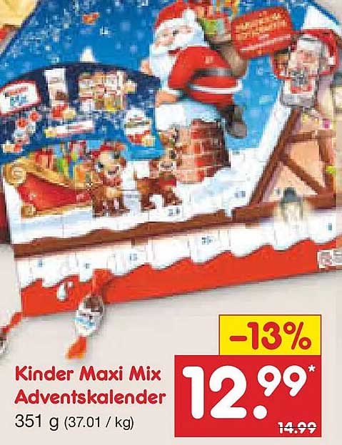 Kinder Maxi Mix Adventskalender