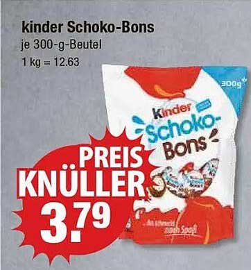 kinder Schoko-Bons 300 g Beutel