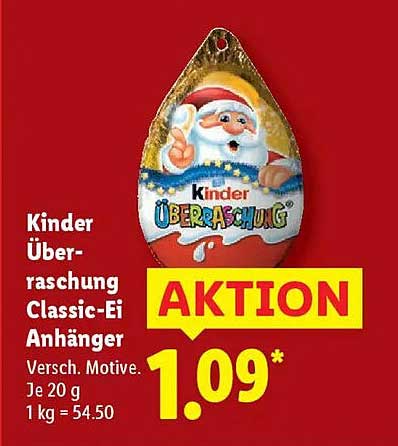 Kinder Überraschung Classic-Ei Anhänger