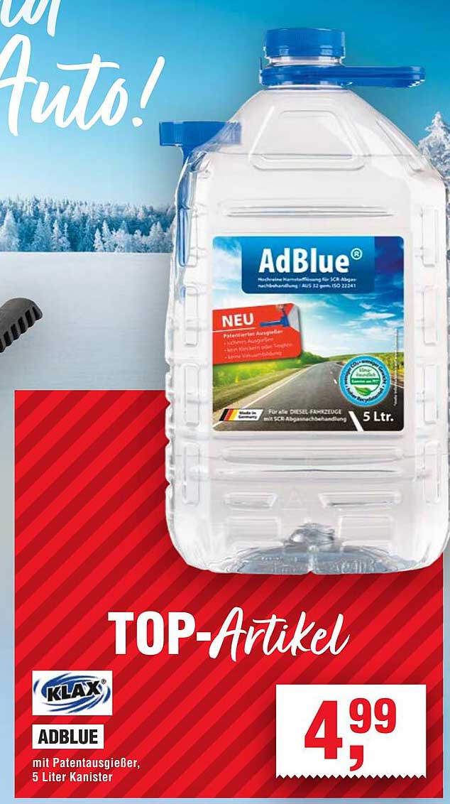KLAX AdBlue® 5 Liter Kanister mit Patentausgießer