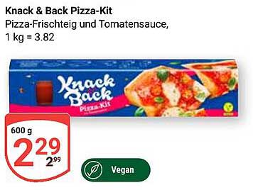Knack & Back Pizza-Kit - Pizza-Frischteig und Tomatensauce