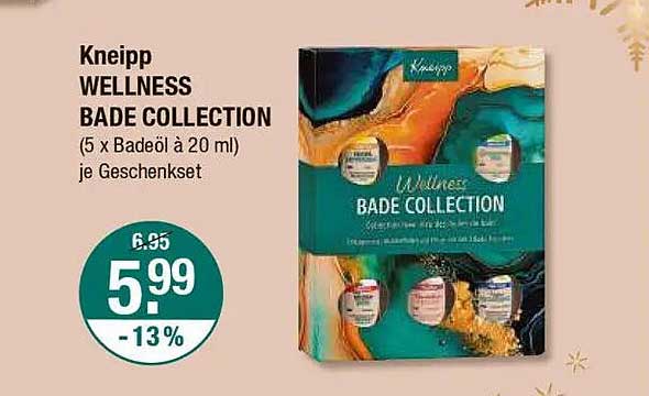 Kneipp WELLNESS BADE COLLECTION (5 x Badeöl à 20 ml) je Geschenkset