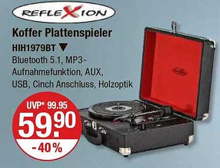 Koffer Plattenspieler HIH1979BT