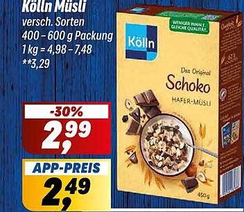 Kölln Müsli Schoko 450g – Der perfekte Start in den Tag!