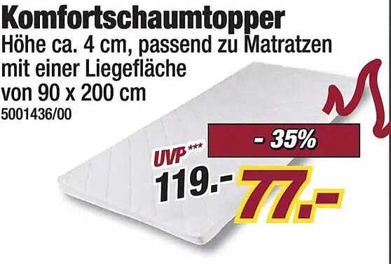 Komfortschaumtopper