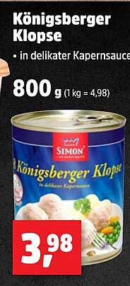 Königsberger Klopse - in delikater Kapernsauce