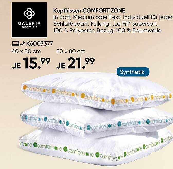 Kopfkissen COMFORT ZONE