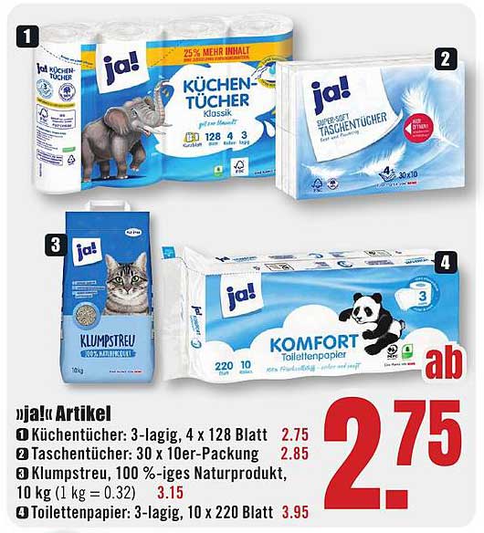 Küchentücher: 3-lagig, 4 x 128 Blatt