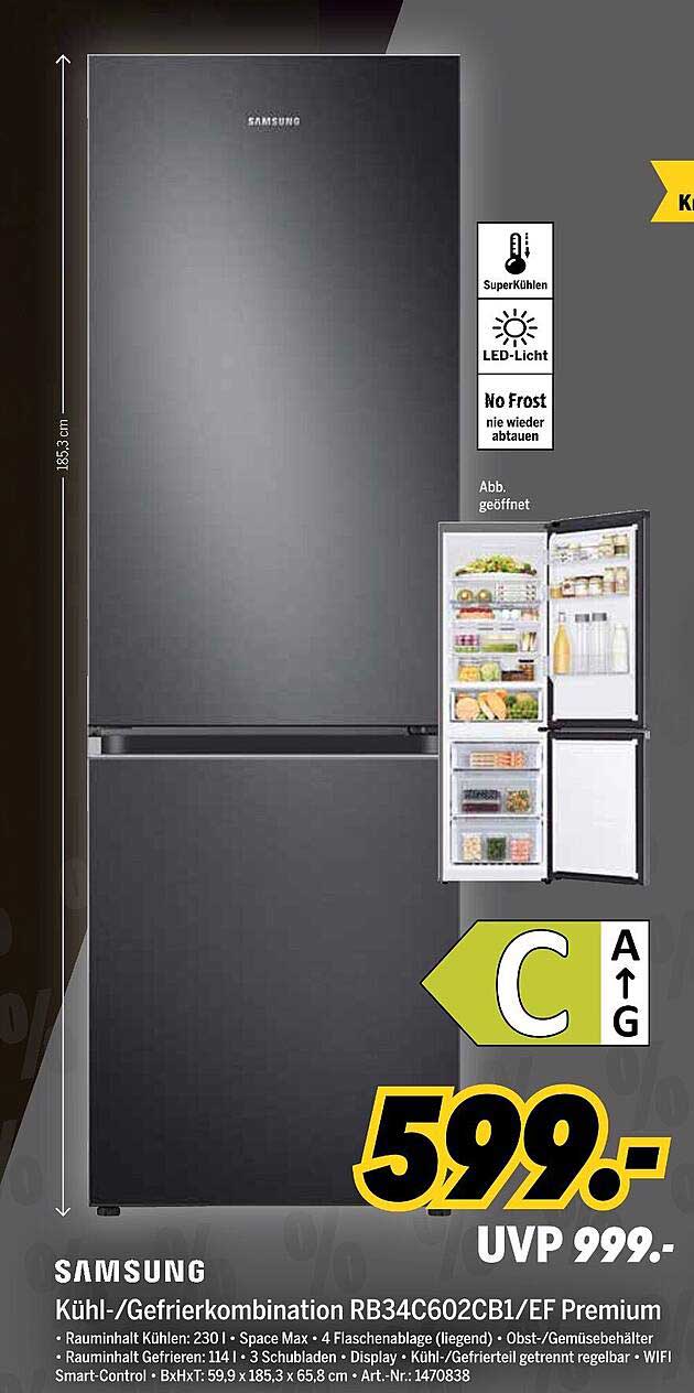 Kühl-/Gefrierkombination RB34C602CB1/EF Premium von Samsung