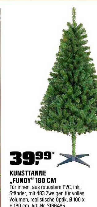 Kunsttanne „FUNDY“ 180 CM