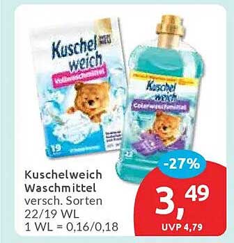 Kuschelweich Waschmittel versch. Sorten 22/19 WL