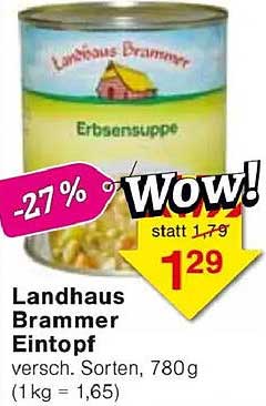 Landhaus Brammer Eintopf - Erbsensuppe 780g