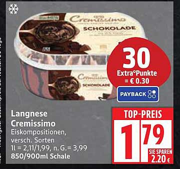 Langnese Cremissimo Schokolade 850/900ml