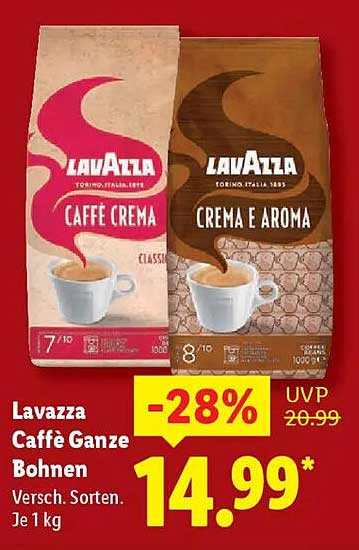 Lavazza Caffè Ganze Bohnen