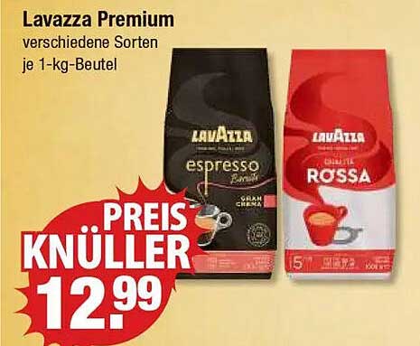 Lavazza Premium 1-kg-Beutel - verschiedene Sorten