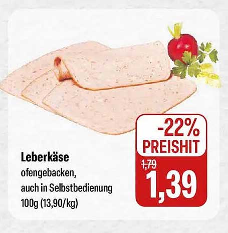 Leberkäse ofenbacken, auch in Selbstbedienung