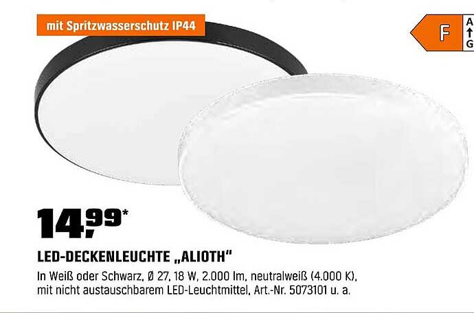 LED-Deckenleuchte „ALIOTH“