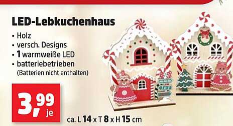 LED-Lebkuchenhaus
