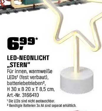 LED-Neonlicht „Stern“