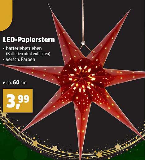 LED-Papierstern - Ø ca. 60 cm