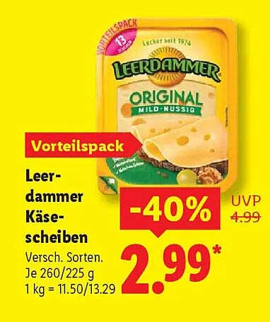 Leerdammer Käse-Scheiben - Vorteilspack