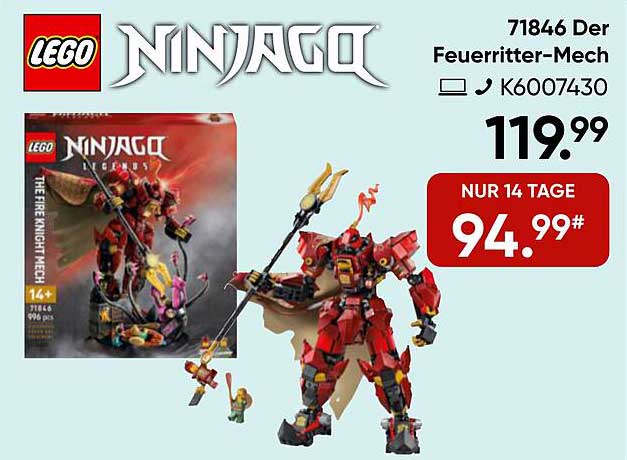 LEGO Ninjago 71846 Der Feuerritter-Mech