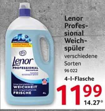 Lenor Professionell Weichspüler - verschiedene Sorten, 4-l-Flasche