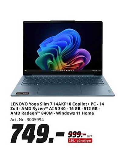 LENOVO Yoga Slim 7 14AKP10 Copilot+ PC - 14 Zoll