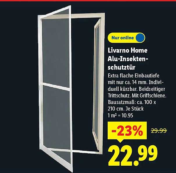 Livorno Home Alu-Insektenschutz Tür