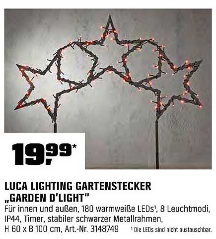 LUCA LIGHTING GARTENSTECKER „GARDEN D'LIGHT“