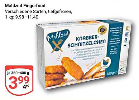 Mahlzeit Fingerfood – Knabber-Schnitzelchen