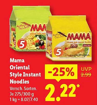 Mama Oriental Style Instant Noodles