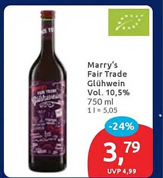 Marry's Fair Trade Glühwein 750 ml