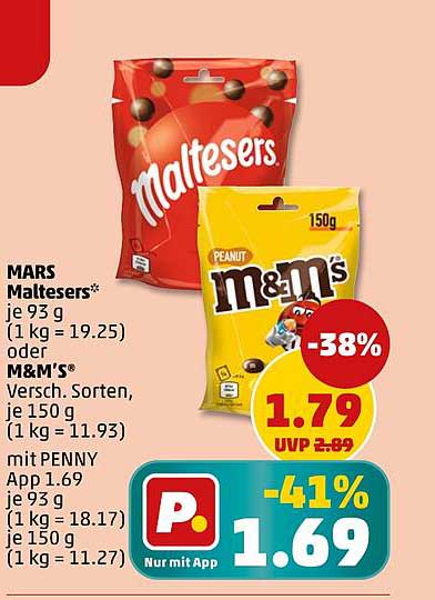 MARS Maltesers oder M&M's - Leckereien im Angebot!