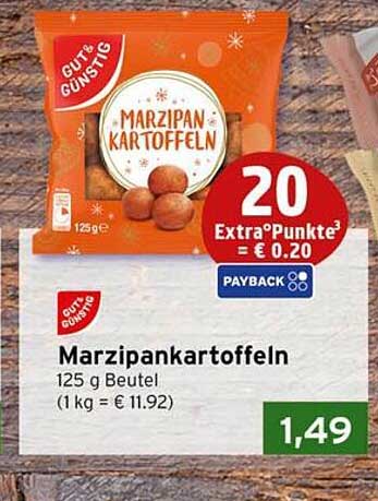 Marzipankartoffeln 125 g Beutel