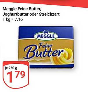 Meggle Feine Butter, Joghurtbutter oder Streichzart 250 g