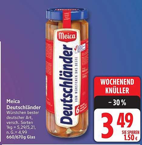 Meica Deutschländer Würstchen bester deutscher Art