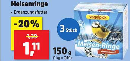 Meisenringe - Ergänzungsfutter