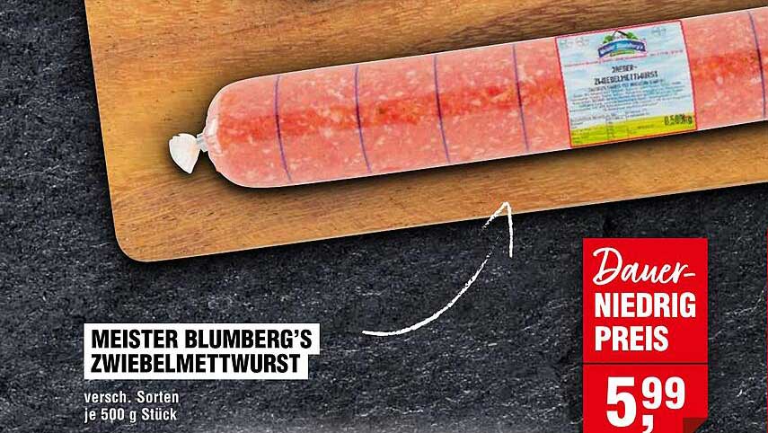 Meister Blunberg's Zwiebelmettwurst, 500 g