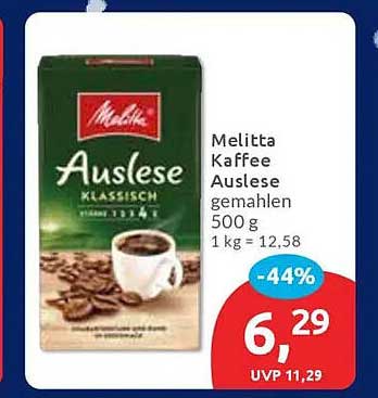 Melitta Kaffee Auslese gemahlen 500 g