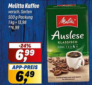 Melitta Kaffee Auslese Klassisch 500 g
