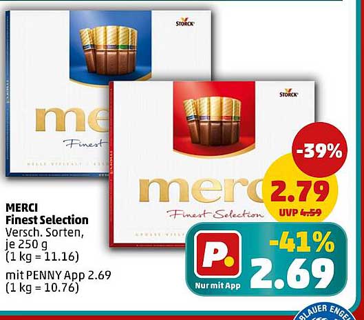 MERCI Finest Selection - Verschiedene Sorten, je 250 g