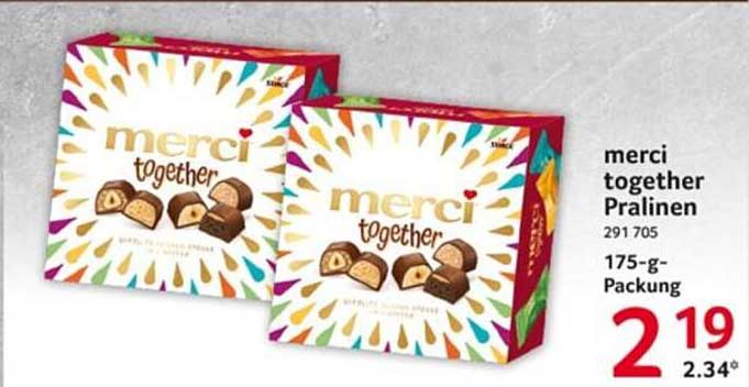 merci together Pralinen 175-g-Packung